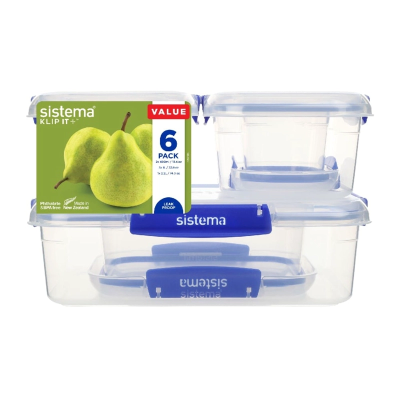PACK HERME TICOS SISTEMA® KLIP IT PLUS 6 UNIDADES - 1