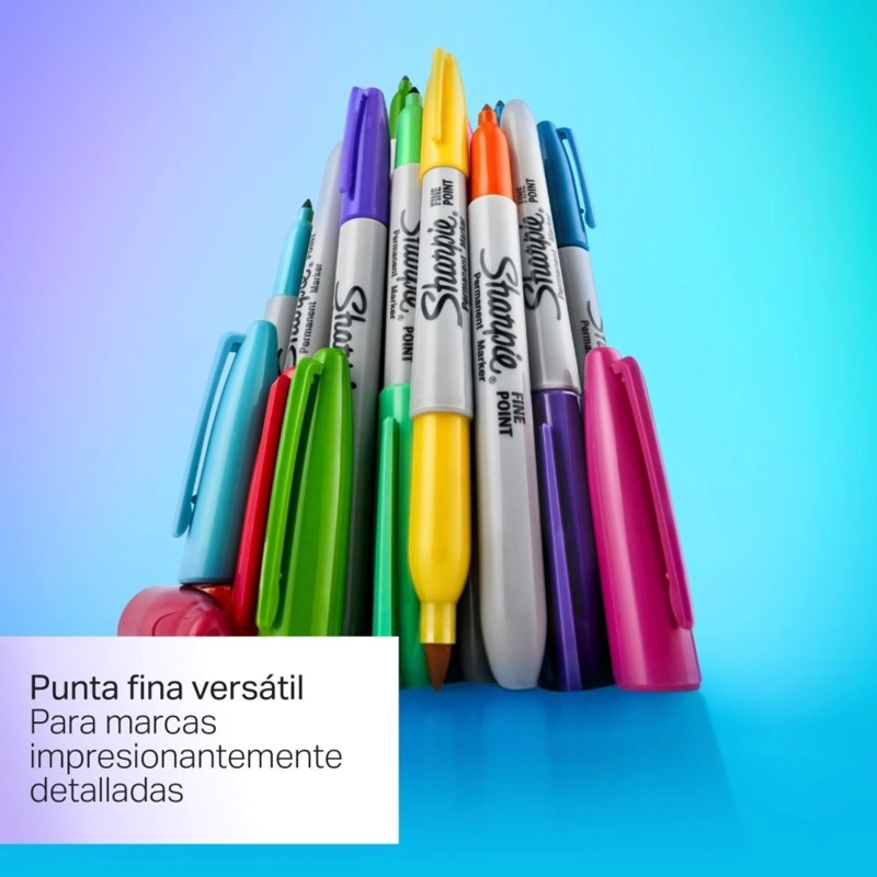 MARCADOR SHARPIE GLAM POP 12 COLORES SURTIDOS - 2
