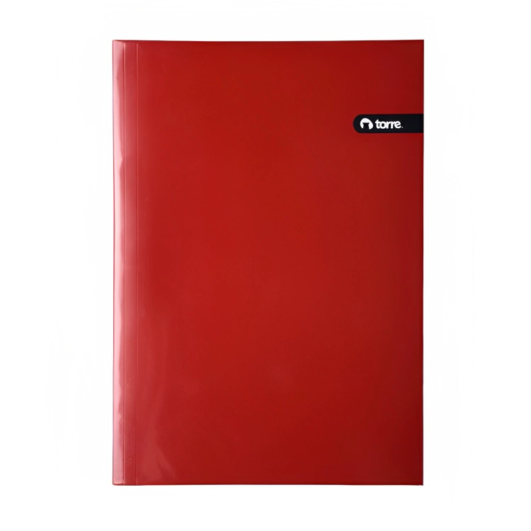 PACK 4 ARCHIVADOR PLASTIFICADO / ROJO – TORRE - 1