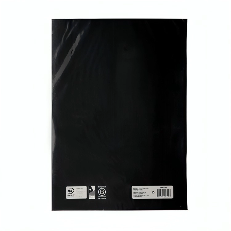 PACK 4 ARCHIVADOR PLASTIFICADO CON GUSANO / NEGRO – TORRE - 2