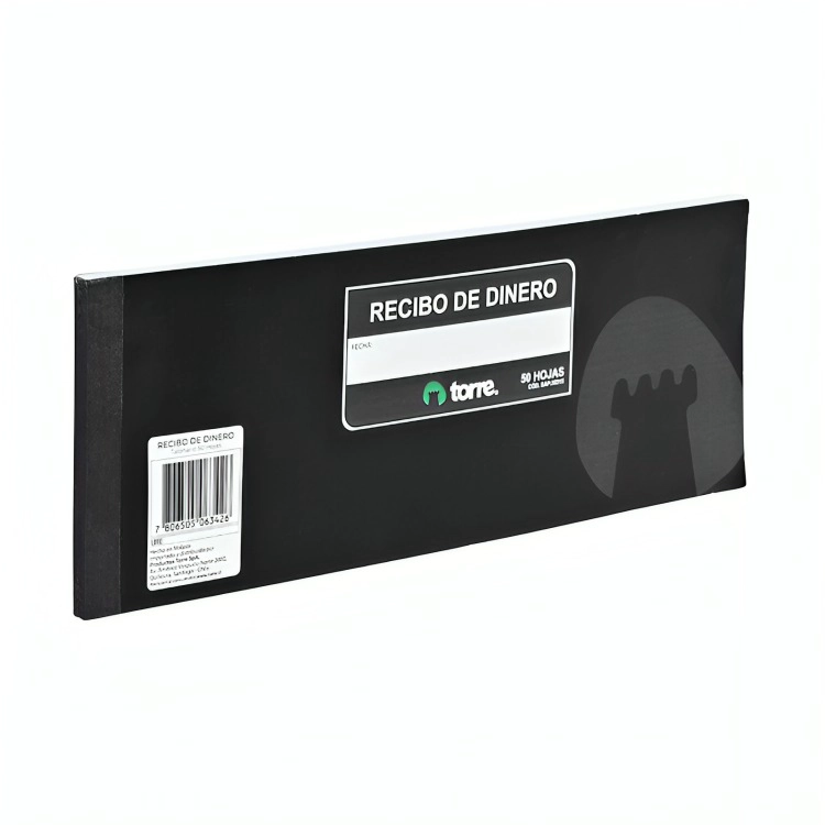 PACK 4 FORMULARIOS RECIBO DE DINERO 50 HOJAS – TORRE - 2