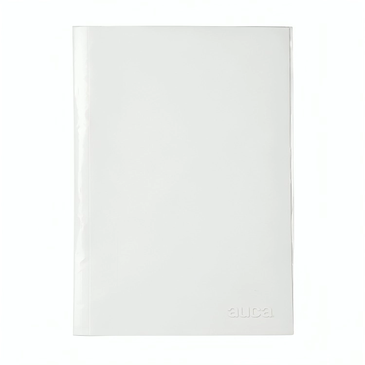PACK 4 ARCHIVADOR PLASTIFICADO CON GUSANO / BLANCO – AUCA - 2