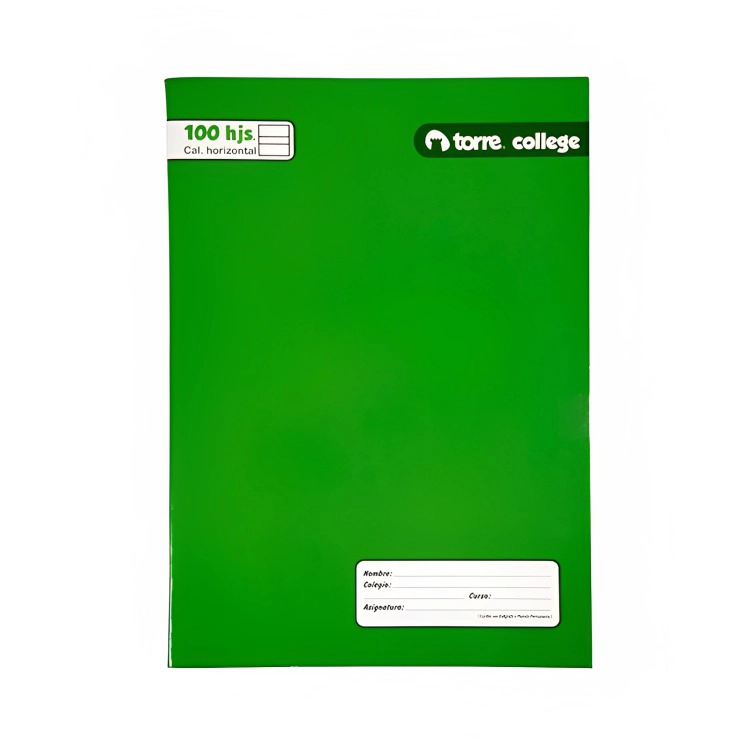 PACK 4 CUADERNO COLLEGE CALIGRAFIA VERTICAL 100 HOJAS - 1