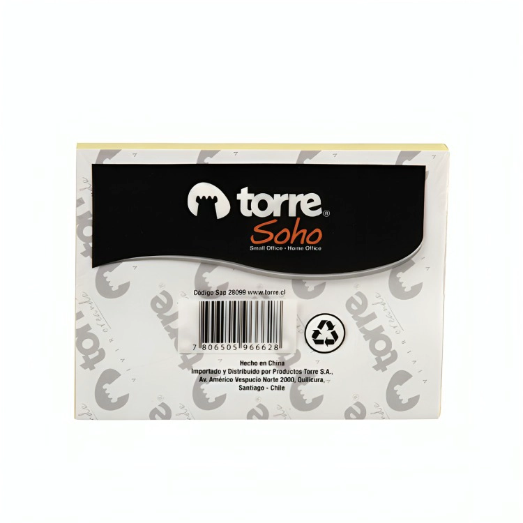 PACK 4 NOTAS AMARILLO 100 HOJAS – TORRE - 2