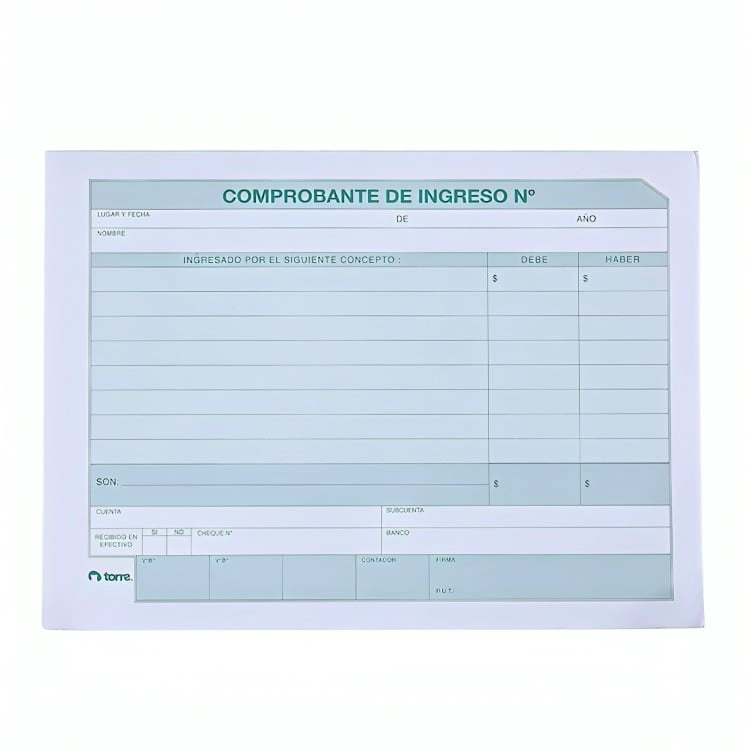 PACK 3 COMPROBANTE EGRESO 50 HOJAS. – TORRE - 1