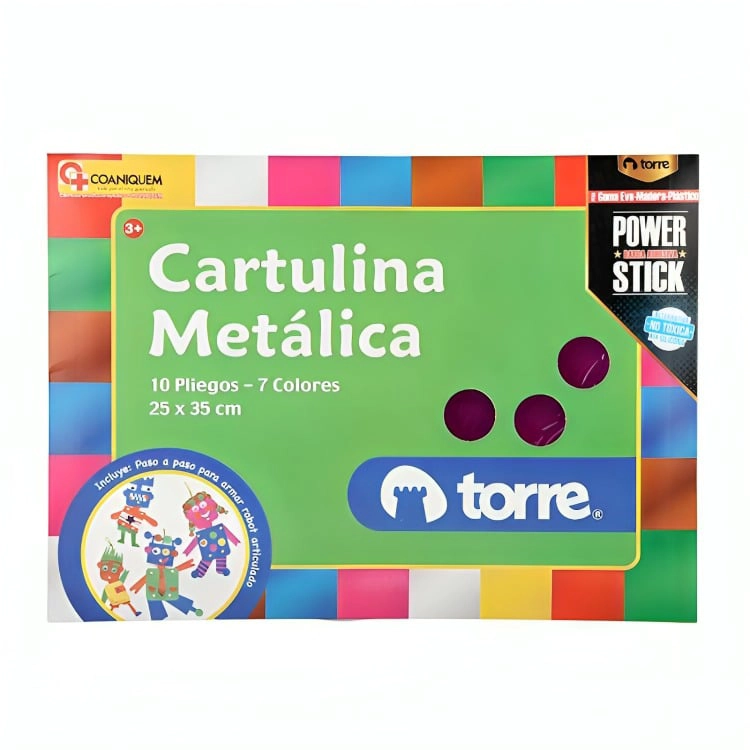PACK 3 BOLSON CARTULINA METALICA – TORRE - 1