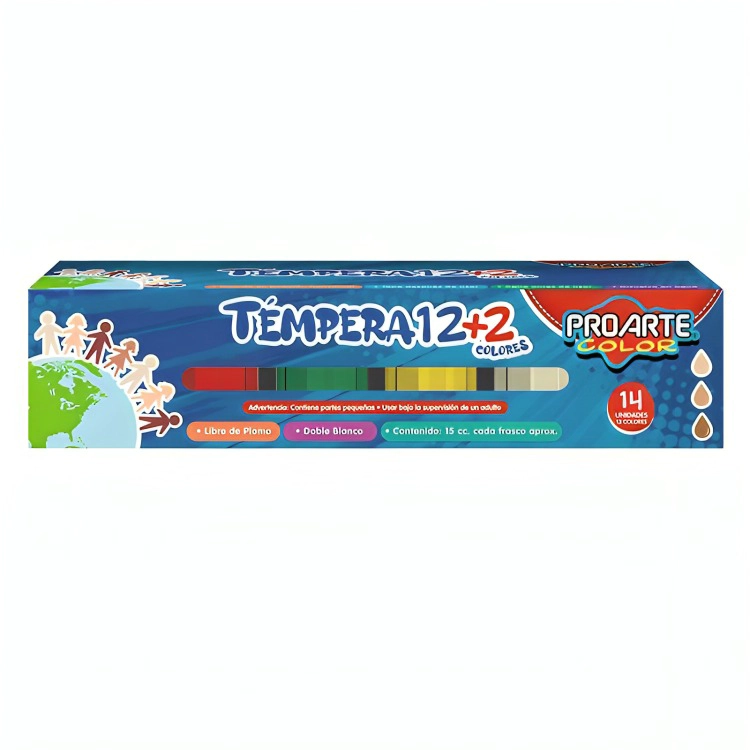 PACK 3 TEMPERAS 12 + 2 15 CC – PROARTE - 3
