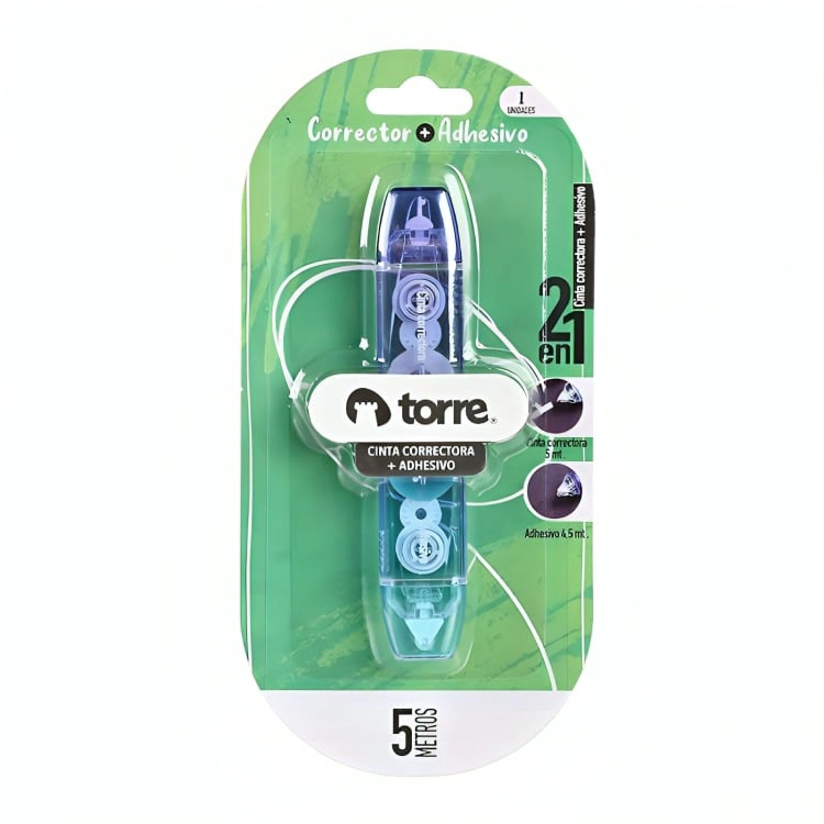 PACK 3 CINTA CORRECTORA + ADHESIVO – TORRE - 2