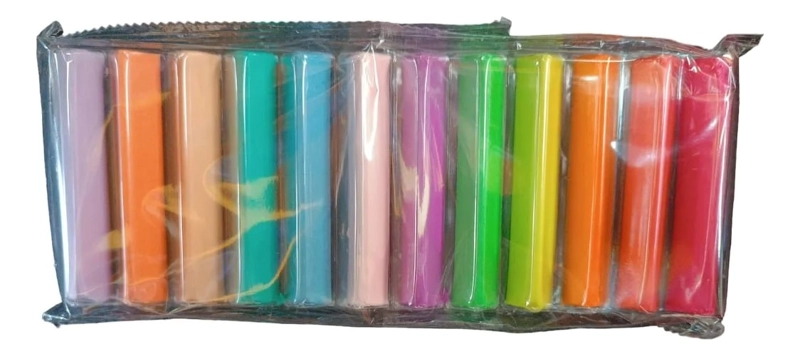 PACK 3 PLASTICINA PASTEL + FLUOR 12 COLORES TRIANGULAR – PROARTE - 2