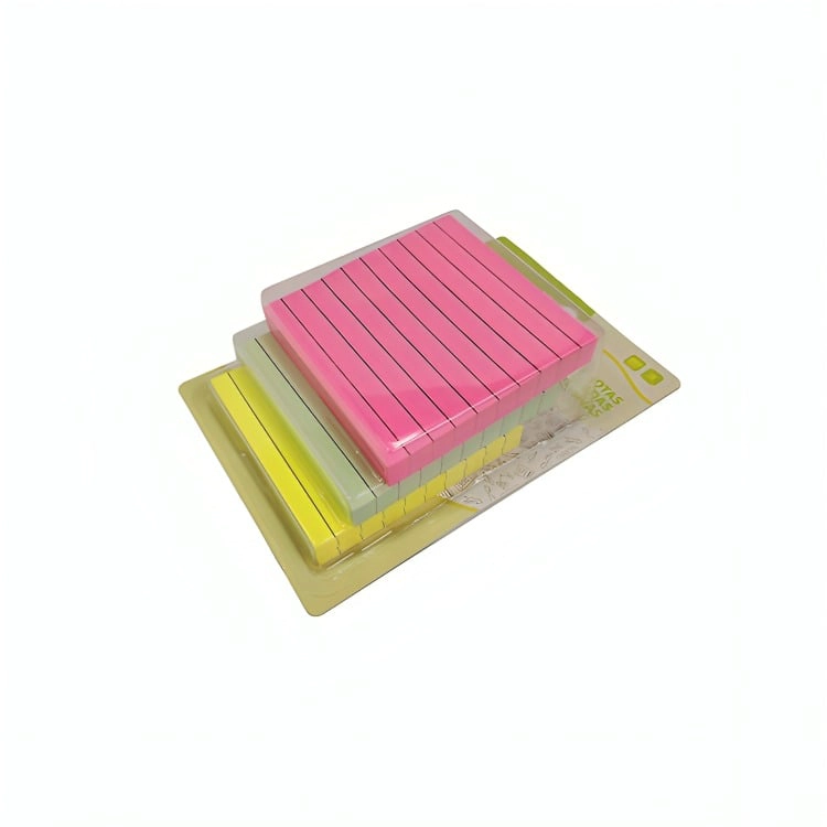 PACK 3 NOTAS ADHESIVAS RAYADAS 300H. 7,6×7,6CMS. – PROARTE - 1