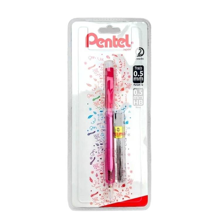 PACK 3 PORTAMINA + MINAS 0.5 MM – PENTEL - 1