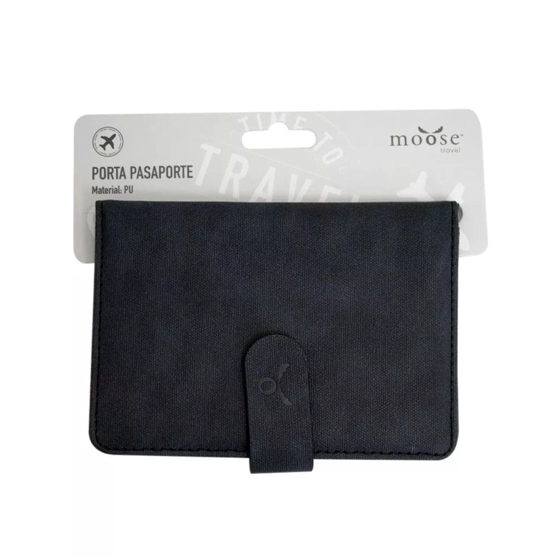PORTA PASAPORTE NEGRO MOOSE - 2