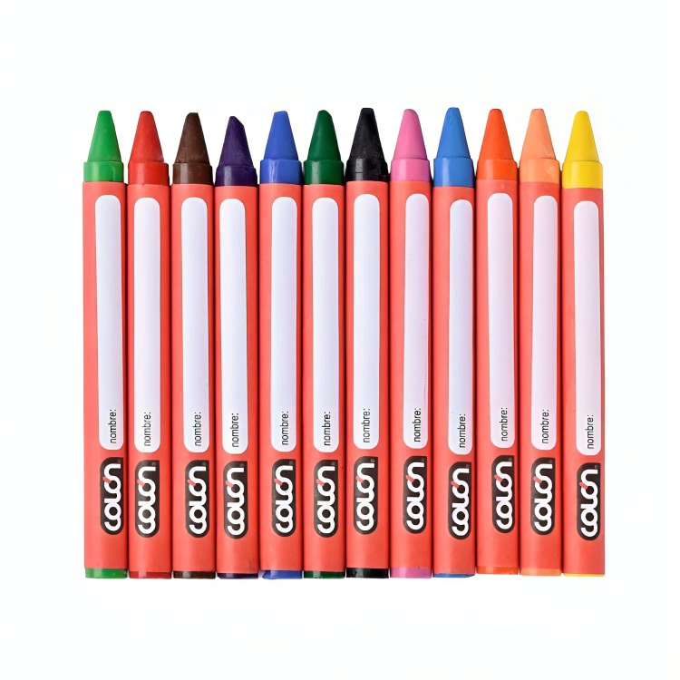 PACK 4 LAPICES CERA DELGADOS 12 COLORES – COLON - 1
