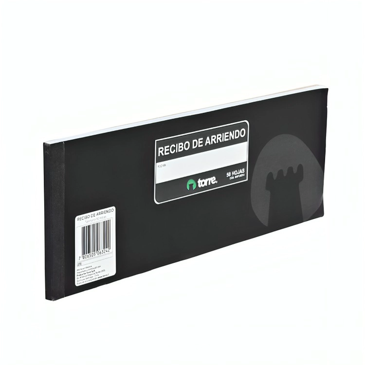 PACK 4 FORMULARIO RECIBO DE ARRIENDO 50 HOJAS – TORRE - 1