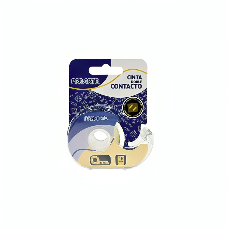 PACK 2 CINTA DOBLE CONTACTO C/DISPENSADOR 19MM. X10M. – PROARTE - 2