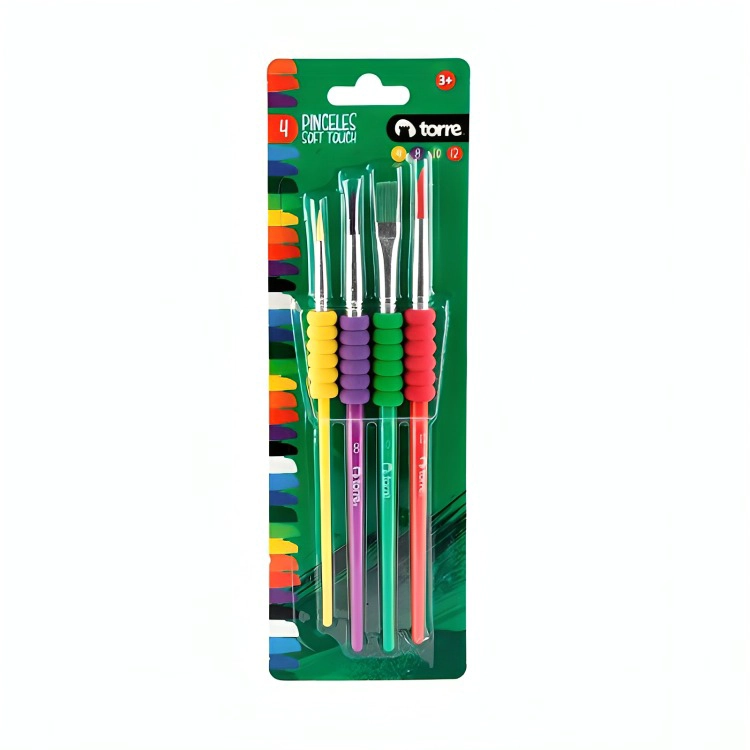 PACK 2 DE SET PINCELES CON GRIP COLORES – TORRE - 1