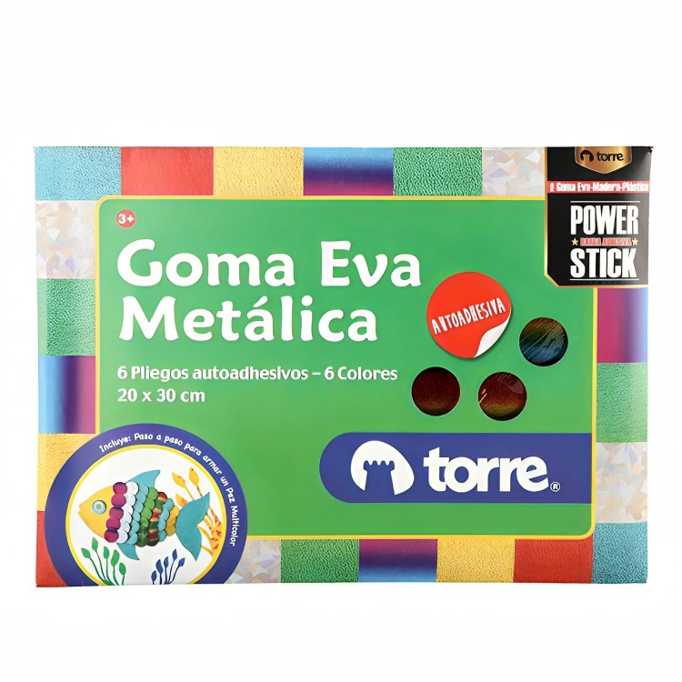 GOMA EVA METALICA AUTO ADHESIVA – TORRE - 1