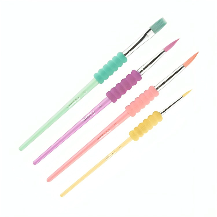 PACK 2 DE SET PINCELES CON GRIP COLORES PASTELES – TORRE - 2