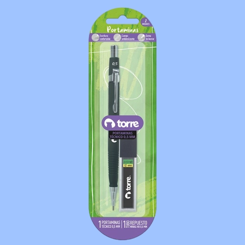 PACK 2 PORTAMINA 0,5MM TE CNICO + MINAS – TORRE - 2
