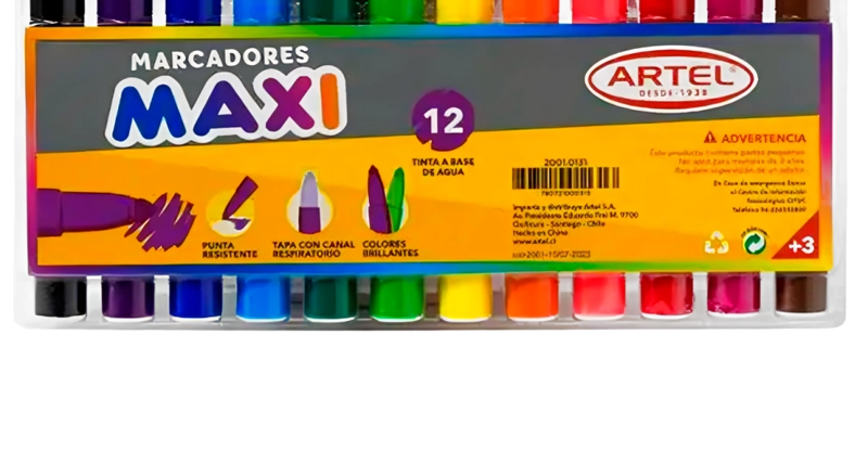 PACK 2 ESTUCHE 12 MARCADORES MAXI – ARTEL - 3