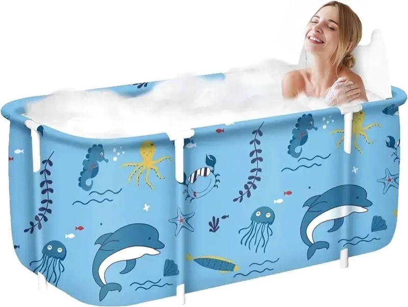 BAÑERA PLEGABLE PORTATIL ADULTOS Y NIÑOS BALDE SPA 110×55CM - 1