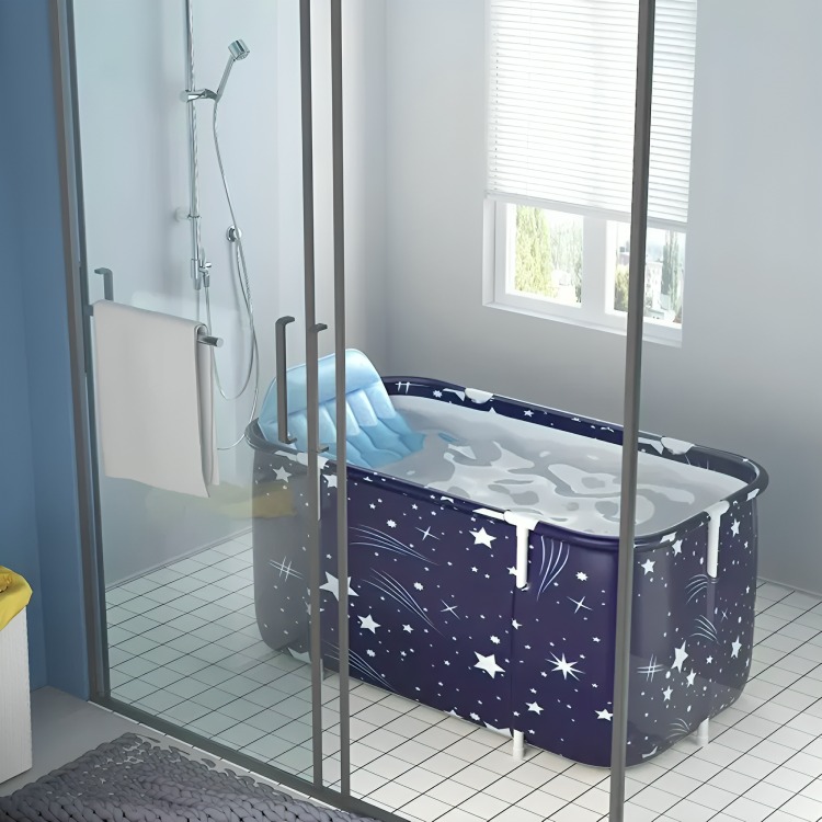 BAÑERA PLEGABLE PORTATIL ADULTOS Y NIÑOS BALDE SPA 110×55CM - 7