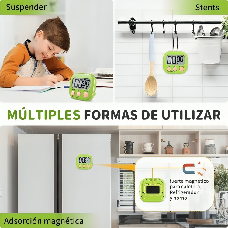 TIMER DIGITAL DE COCINA RELOJ TEMPORIZADOR - 1