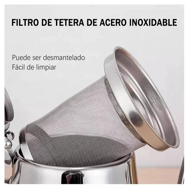 TETERA INFUSOR ACERO INOXIDABLE PARA TE  Y INFUSIONES 1 LITRO - 1