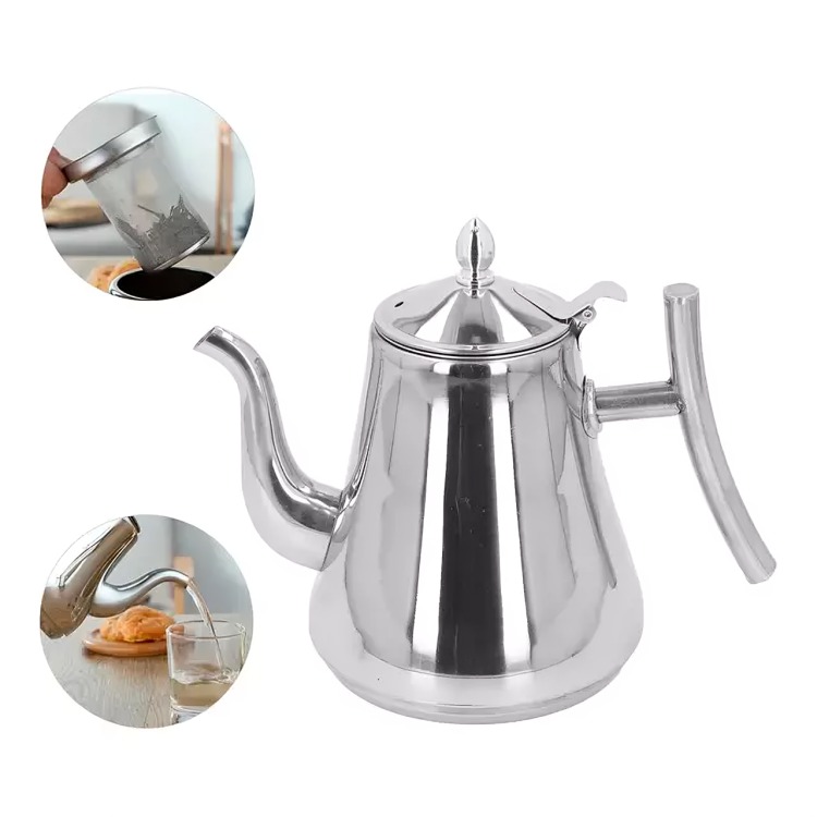 TETERA INFUSOR ACERO INOXIDABLE PARA TE  Y INFUSIONES 1 LITRO - 2