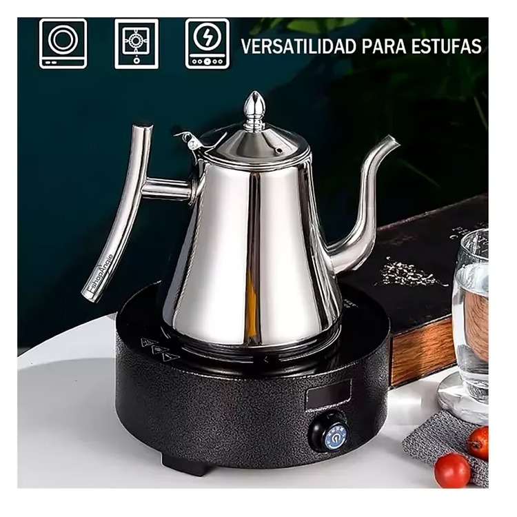 TETERA INFUSOR ACERO INOXIDABLE PARA TE  Y INFUSIONES 1 LITRO - 5