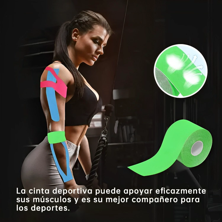 CINTA KINESIOLOGICA APOYO PARCHE MUSCULAR 5CM / 5MTS - 7
