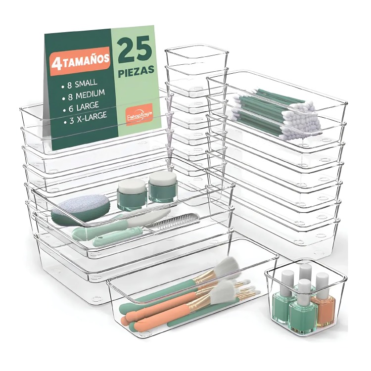 SET DE 25 CAJONES DE ESCRITORIO ORGANIZADORES - 1
