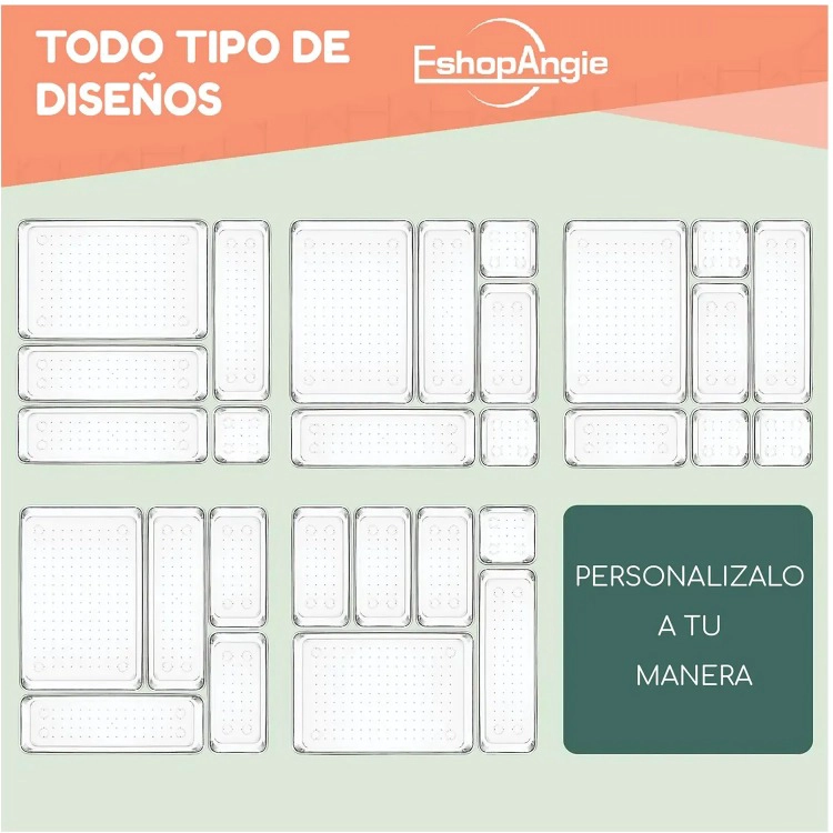 SET DE 25 CAJONES DE ESCRITORIO ORGANIZADORES - 4