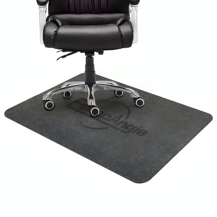 ALFOMBRILLA ANTIDESLIZANTE PARA SILLA DE OFICINA 120X90CM NEGRO - 1