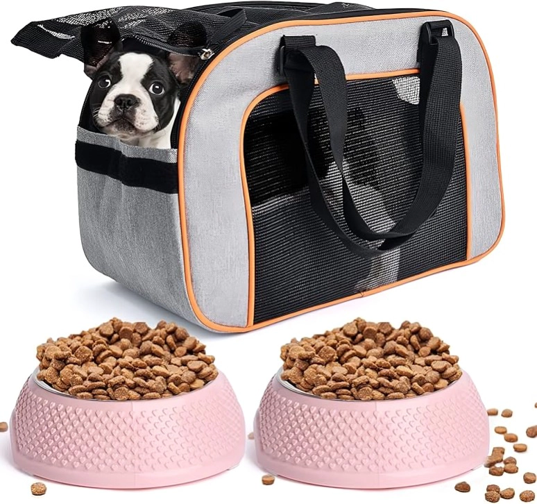 BOLSO TRANSPORTADORA PARA PERRO Y GATO PORTATIL PLEGABLE - 5