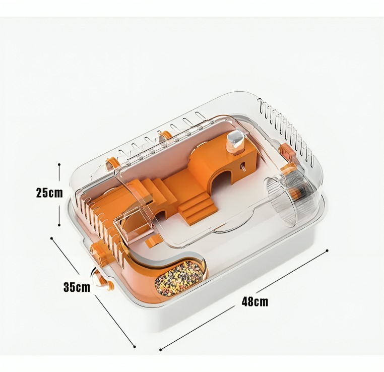 JAULA PREMIUM DE ACRILICO PARA HAMSTER, CUY, ERIZO, MASCOTAS - 3