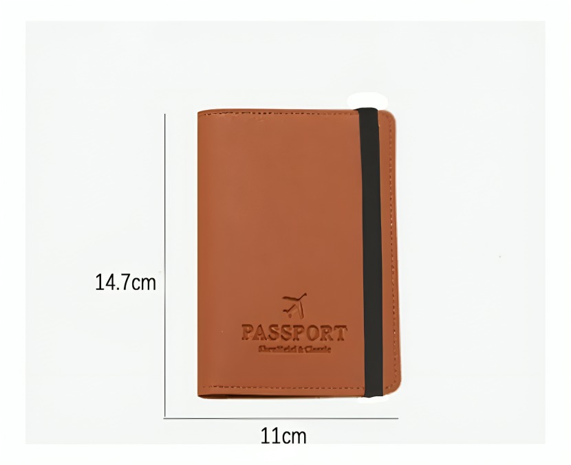 PORTA PASAPORTE DOCUMENTOS FUNDA PROTECTORA VIAJE CON RFID - 3