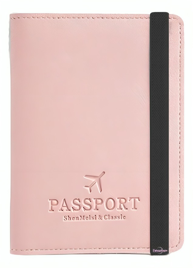PORTA PASAPORTE DOCUMENTOS FUNDA PROTECTORA VIAJE CON RFID - 3