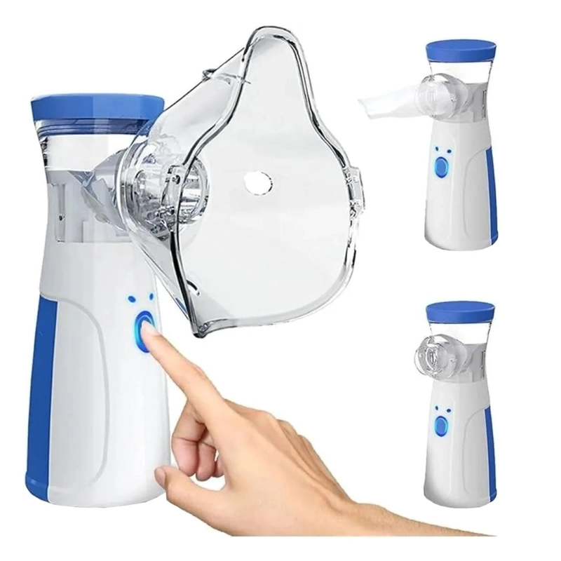 NEBULIZADOR PORTATIL USB 2 MASCARILLAS NIÑO ADULTO - 2