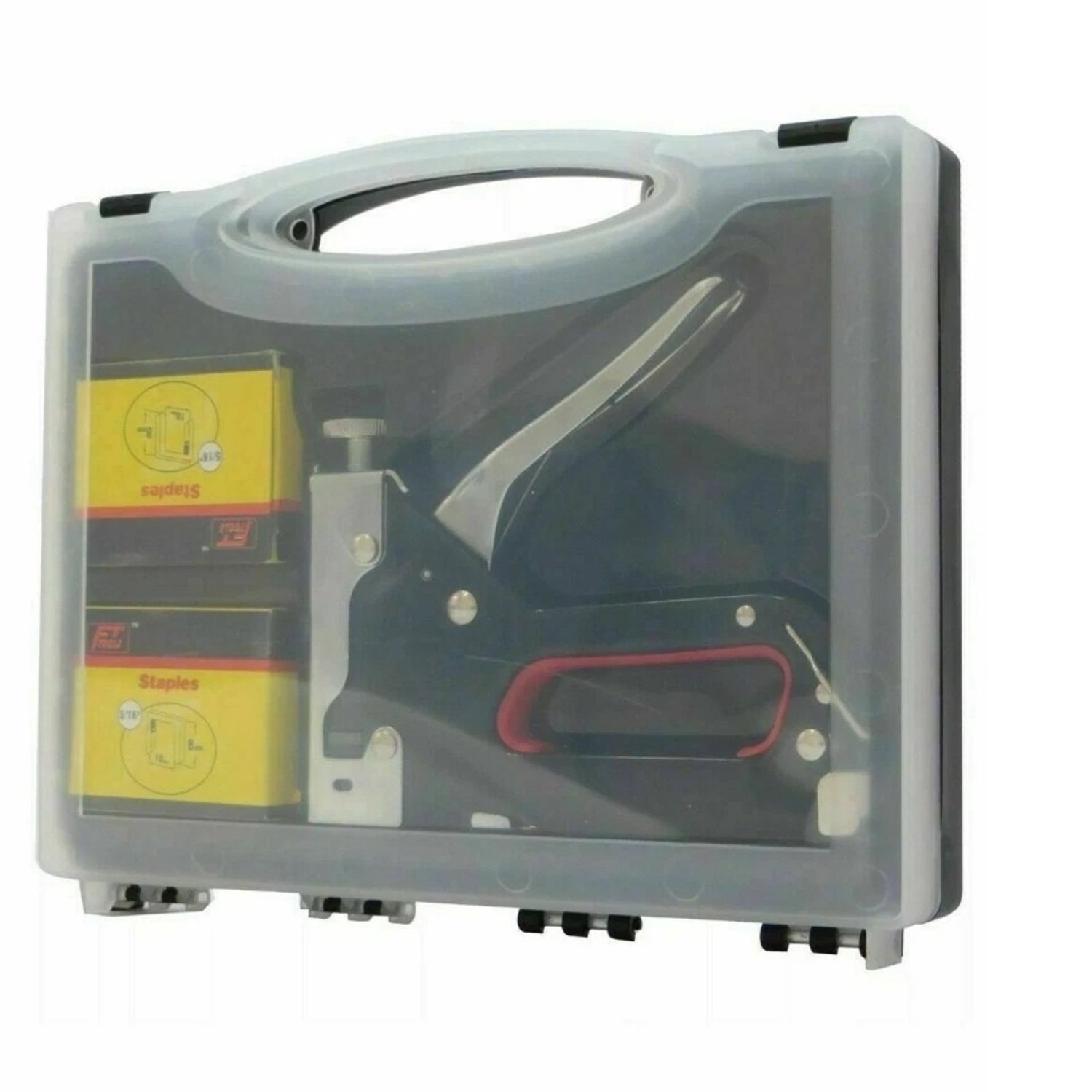 GRAPADORA MECANICA DE ACERO 3 EN 1 PARA GRAPADORA DE MADERA - 2