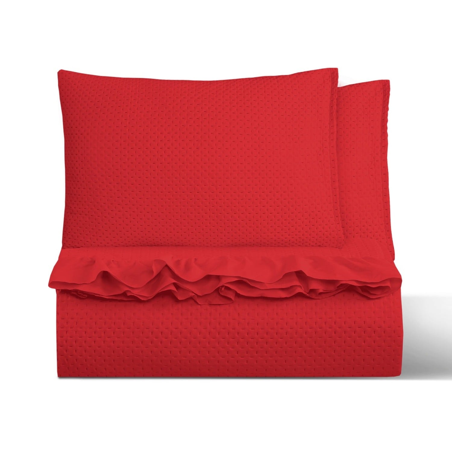 CUBRECAMA QUILT REVERSIBLE SUPER KING 270 X 260 CM ROJO - MAGIC COLLECTION MARTINE - 2