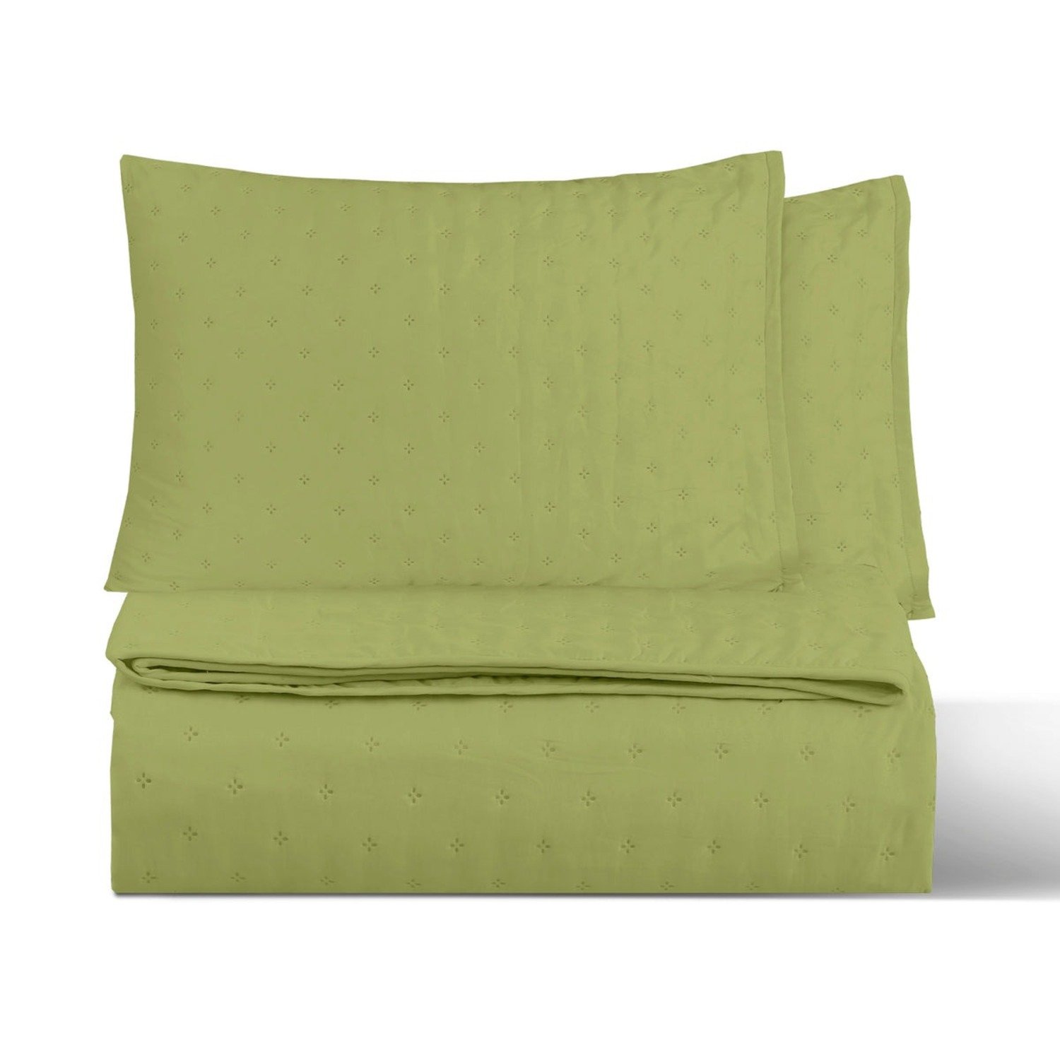 CUBRECAMA QUILT REVERSIBLE KING 250 X 240 CM COLOR OLIVA DELUX COLLECTION MARTINE - 1