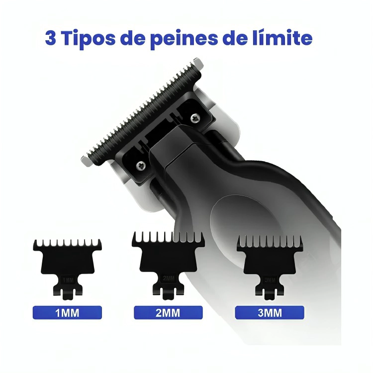 CORTADORA DE CABELLO PATILLERA TRIMMER KEMEI KM-2299 - 3
