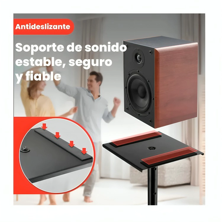 PAR DE ATRILES DE MONITOR ESTUDIO SOPORTE AJUSTABLE - 2