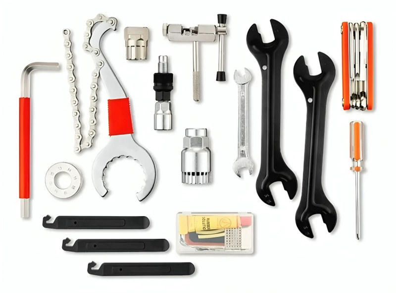 KIT HERRAMIENTA PARA REPARACION DE BICICLETA 15 ACCESORIOS - 1