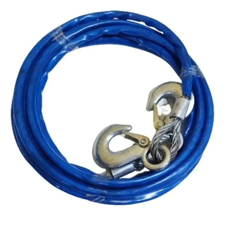 CABLE DE REMOLQUE AUTO PIOLA ACERO 2000KGS 6MM X 4M - 4