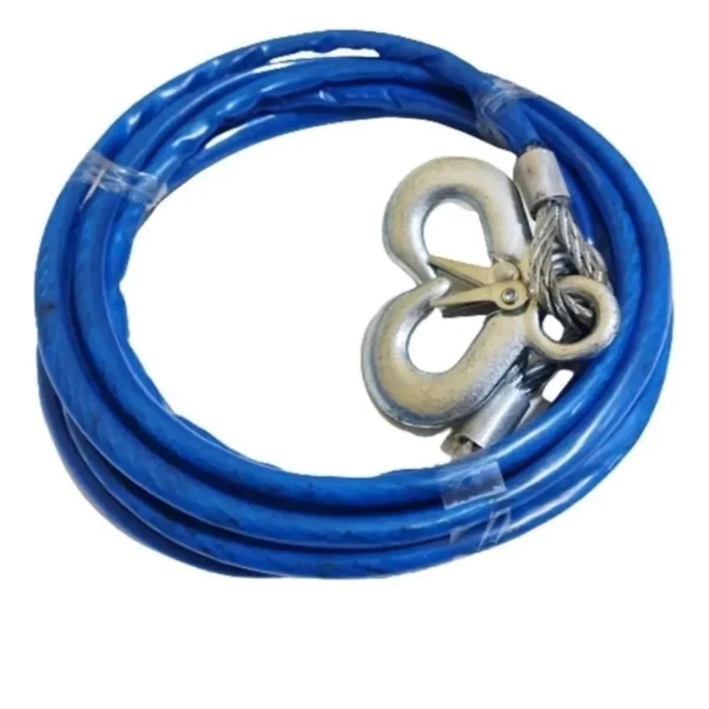 CABLE DE REMOLQUE AUTO PIOLA ACERO 2000KGS 6MM X 4M - 5