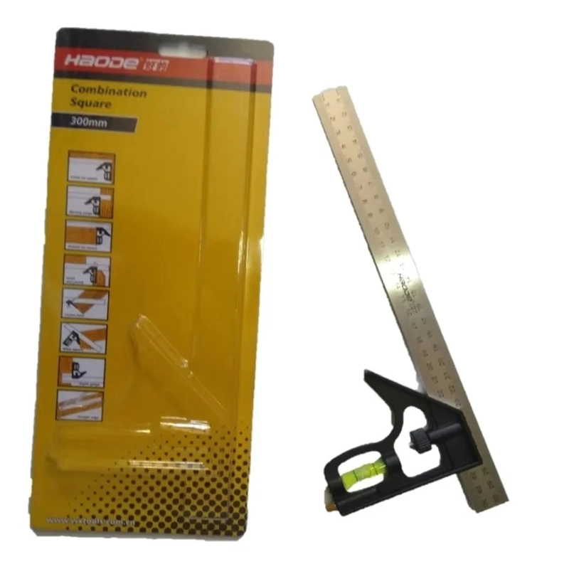 PACK X 3 ESCUADRA AJUSTABLE CON NIVEL Y AGUJA DE MARCA - 1