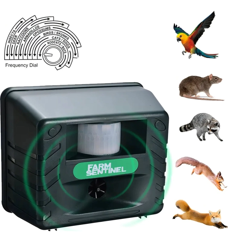 REPELENTE DE PLAGAS ULTRASONICO CON SENSOR MOVIMIENTO - 7
