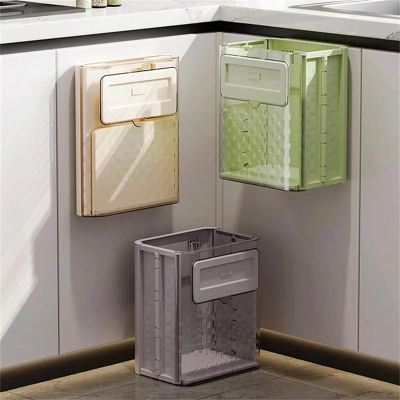BOTE DE BASURA COLGANTE PARA COCINA MONTADO EN PARED - 5